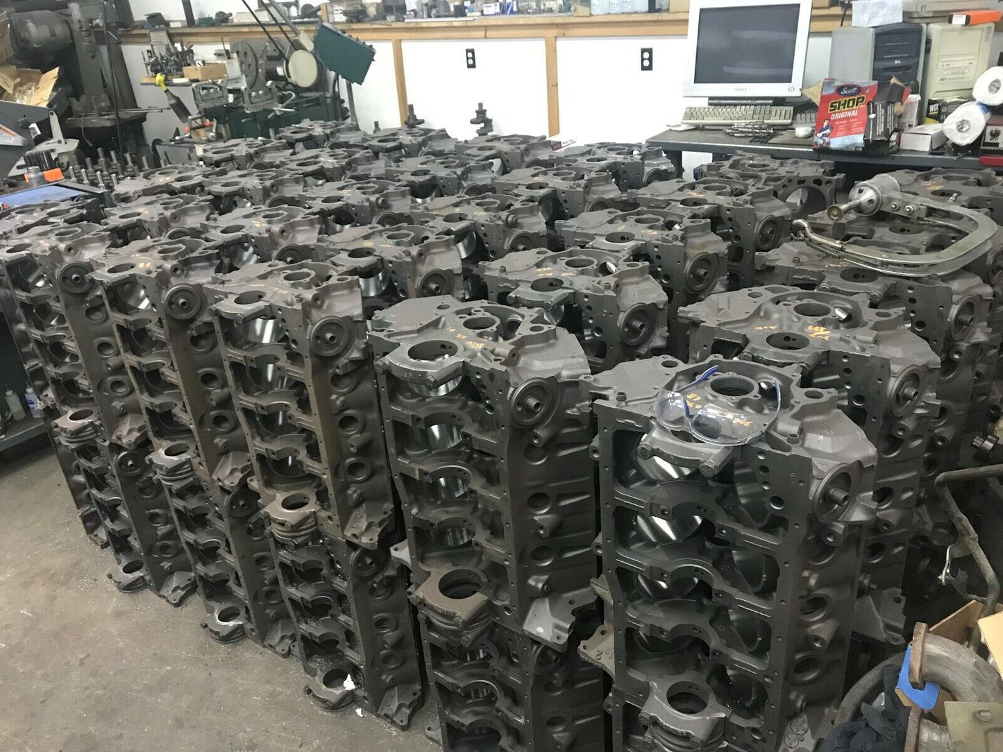 408 Ford Long block,Engine Cradle,With oil Pan & TC, Ford Iron heads Direct Fit