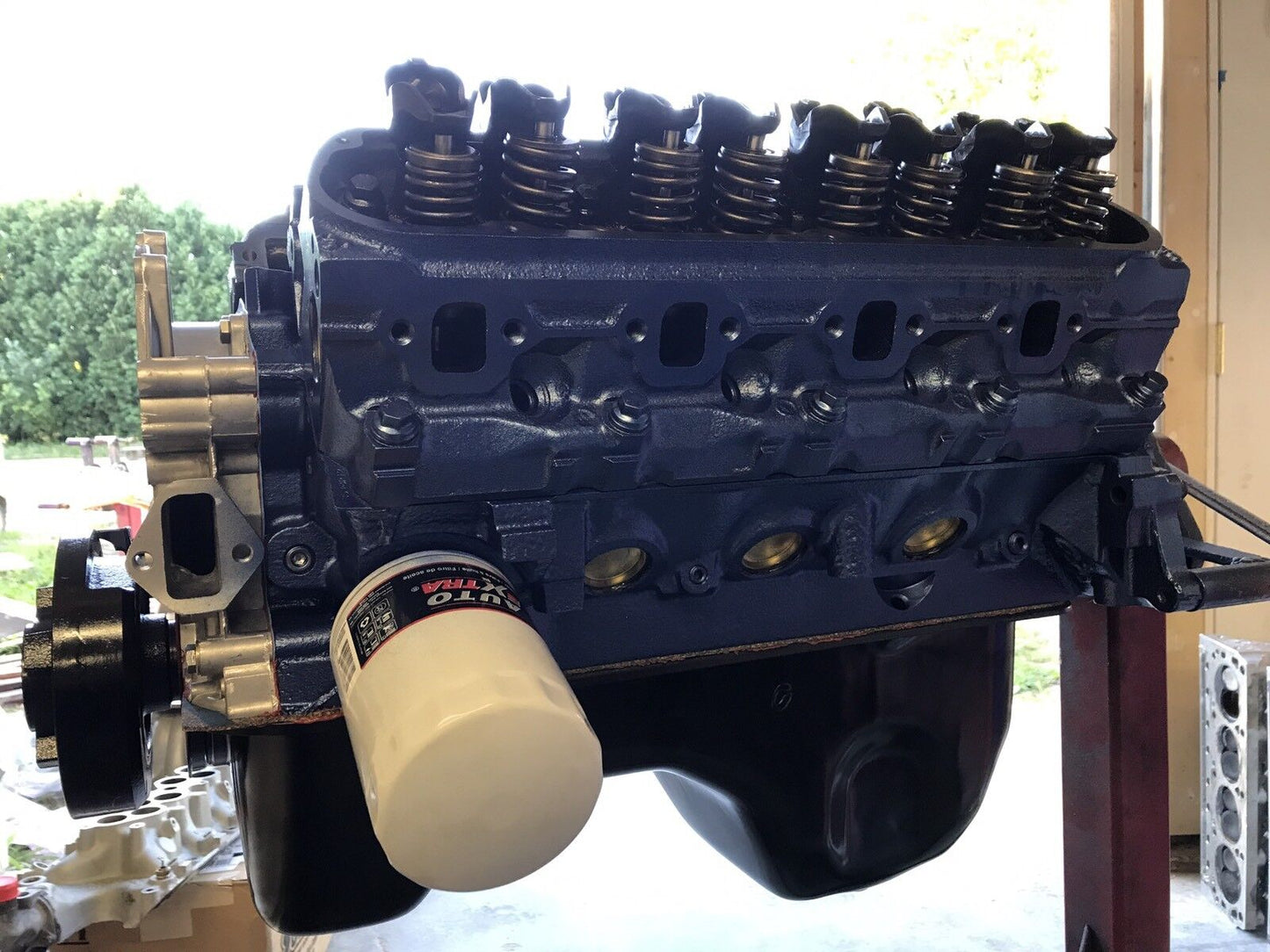 351w Roller Ford Long block,Engine Cradle,With oil Pan & TC, Ford  GT-40 P heads